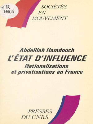cover image of L'état d'influence